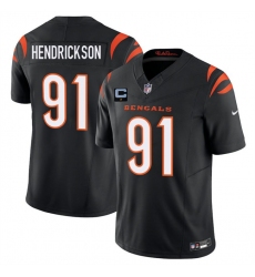 Men's Cincinnati Bengals #91 Trey Hendrickson Black 2025 F.U.S.E. With 1-Star C Vapor Untouchable Limited Stitched Football Jersey