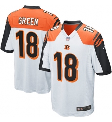 Men's Nike Cincinnati Bengals #18 A.J. Green Game White NFL Jersey