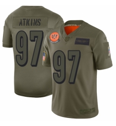 Women's Cincinnati Bengals #97 Geno Atkins Limited Camo 2019 Salute to Service Football Jersey