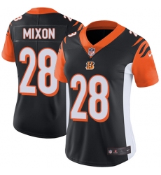 Women's Nike Cincinnati Bengals #28 Joe Mixon Vapor Untouchable Limited Black Team Color NFL Jersey