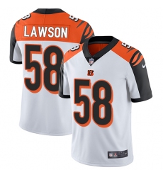 Youth Nike Cincinnati Bengals #58 Carl Lawson Vapor Untouchable Limited White NFL Jersey