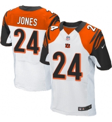Men's Nike Cincinnati Bengals #24 Adam Jones Elite White NFL Jersey