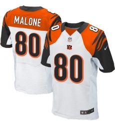 Men's Nike Cincinnati Bengals #80 Josh Malone Elite White NFL Jersey