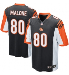 Men's Nike Cincinnati Bengals #80 Josh Malone Game Black Team Color NFL Jersey