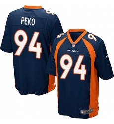Men's Nike Denver Broncos #94 Domata Peko Game Navy Blue Alternate NFL Jersey