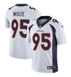 Men's Nike Denver Broncos #95 Derek Wolfe White Vapor Untouchable Limited Player NFL Jersey