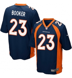 Men's Nike Denver Broncos #23 Devontae Booker Game Navy Blue Alternate NFL Jersey