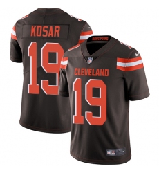 Men's Nike Cleveland Browns #19 Bernie Kosar Brown Team Color Vapor Untouchable Limited Player NFL Jersey