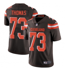 Men's Nike Cleveland Browns #73 Joe Thomas Brown Team Color Vapor Untouchable Limited Player NFL Jersey