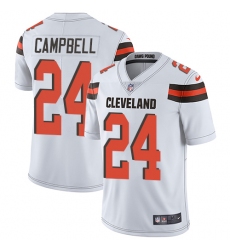 Youth Nike Cleveland Browns #24 Ibraheim Campbell White Vapor Untouchable Limited Player NFL Jersey