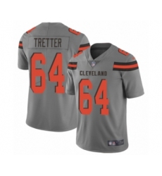 Youth Cleveland Browns #64 JC Tretter Limited Gray Inverted Legend Football Jersey