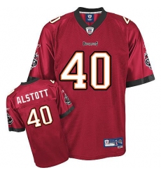 Reebok Tampa Bay Buccaneers #40 Mike Alstott Red Team Color Premier EQT Throwback NFL Jersey