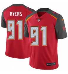 Youth Nike Tampa Bay Buccaneers #91 Robert Ayers Red Team Color Vapor Untouchable Limited Player NFL Jersey