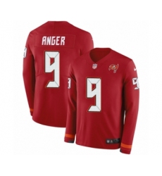 Men's Nike Tampa Bay Buccaneers #9 Bryan Anger Limited Red Therma Long Sleeve NFL Jersey