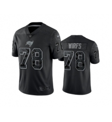 Men's Tampa Bay Buccaneers #78 Tristan Wirfs Black Reflective Limited Stitched Jersey