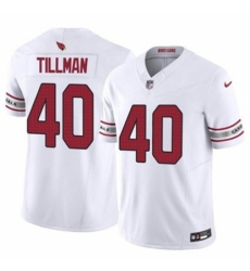 Youth Arizona Cardinals #40 Pat Tillman White 2024 F U S E Vapor Untouchable Limited Stitched