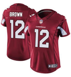 Women's Nike Arizona Cardinals #12 John Brown Red Team Color Vapor Untouchable Limited Player NFL Jersey