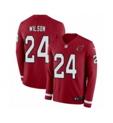 Youth Nike Arizona Cardinals #24 Adrian Wilson Limited Red Therma Long Sleeve NFL Jersey