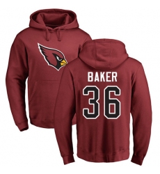 NFL Nike Arizona Cardinals #36 Budda Baker Maroon Name & Number Logo Pullover Hoodie NFL Nike Arizona Cardinals #36 Budda Baker Maroon Name & Number Logo Pullover Hoodie