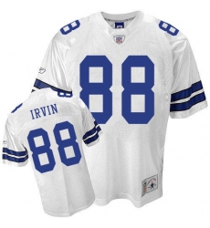Reebok Dallas Cowboys #88 Michael Irvin Replica White Legend Throwback NFL Jersey