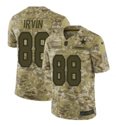 Youth Nike Dallas Cowboys #88 Michael Irvin Limited Camo 2018 Salute to Service NFL Jersey