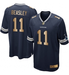 Youth Nike Dallas Cowboys #11 Cole Beasley Elite Navy/Gold Team Color NFL Jersey