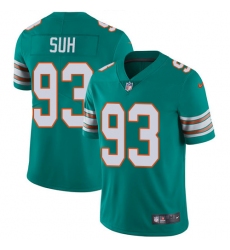 Youth Nike Miami Dolphins #93 Ndamukong Suh Elite Aqua Green Alternate NFL Jersey