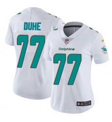 Women's Nike Miami Dolphins #77 Adam Joseph Duhe White Vapor Untouchable Limited Player NFL Jersey
