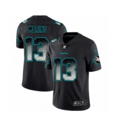 Men Miami Dolphins #13 Dan Marino Black Smoke Fashion Limited Jersey