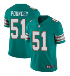 Youth Nike Miami Dolphins #51 Mike Pouncey Elite Aqua Green Alternate NFL Jersey