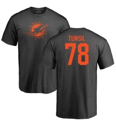 NFL Nike Miami Dolphins #78 Laremy Tunsil Ash One Color T-Shirt