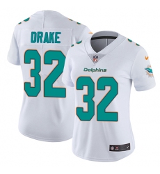 Women's Nike Miami Dolphins #32 Kenyan Drake White Vapor Untouchable Limited Player NFL Jersey