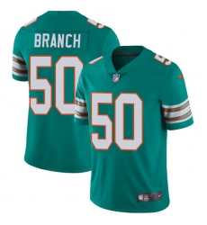 Youth Nike Miami Dolphins #50 Andre Branch Elite Aqua Green Alternate NFL Jersey
