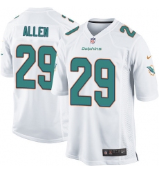 Men's Nike Miami Dolphins #29 Nate Allen Game White NFL Jersey