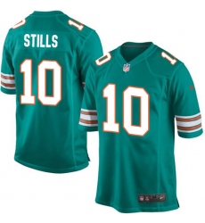 Youth Nike Miami Dolphins #10 Kenny Stills Game Aqua Green Alternate NFL Jersey