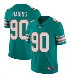 Youth Nike Miami Dolphins #90 Charles Harris Aqua Green Alternate Vapor Untouchable Limited Player NFL Jersey