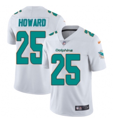Youth Nike Miami Dolphins #25 Xavien Howard Elite White NFL Jersey