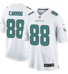 Men's Nike Miami Dolphins #88 Leonte Carroo Game White NFL Jersey