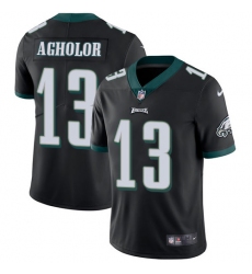 Youth Nike Philadelphia Eagles #13 Nelson Agholor Black Alternate Vapor Untouchable Limited Player NFL Jersey