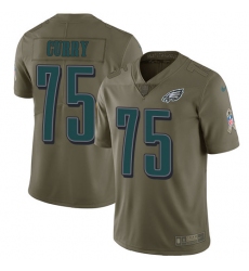 Youth Nike Philadelphia Eagles #75 Vinny Curry Limited Olive 2017 Salute to Service NFL Jersey