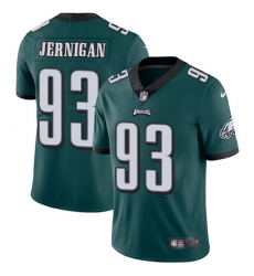 Youth Nike Philadelphia Eagles #93 Timmy Jernigan Midnight Green Team Color Vapor Untouchable Limited Player NFL Jersey