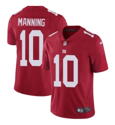 Youth Nike New York Giants #10 Eli Manning Red Alternate Vapor Untouchable Limited Player NFL Jersey