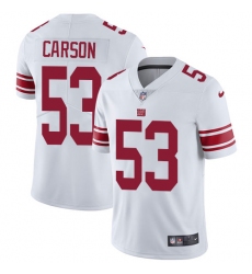 Youth Nike New York Giants #53 Harry Carson Elite White NFL Jersey