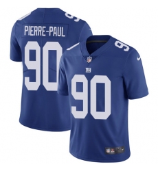 Men's Nike New York Giants #90 Jason Pierre-Paul Royal Blue Team Color Vapor Untouchable Limited Player NFL Jersey