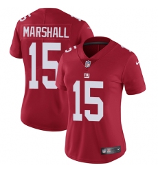 Women's Nike New York Giants #15 Brandon Marshall Elite Red Alternate NFL Jersey