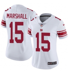Women's Nike New York Giants #15 Brandon Marshall Elite White NFL Jersey