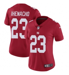 Women's Nike New York Giants #23 Duke Ihenacho Elite Red Alternate NFL Jersey