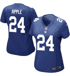 Women's Nike New York Giants #24 Eli Apple Game Royal Blue Team Color NFL Jersey