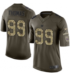 Youth Nike New York Giants #99 Robert Thomas Elite Green Salute to Service NFL Jersey