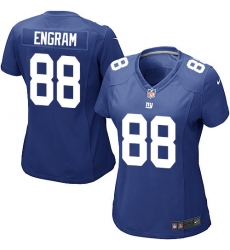 Women's Nike New York Giants #88 Evan Engram Game Royal Blue Team Color NFL Jersey